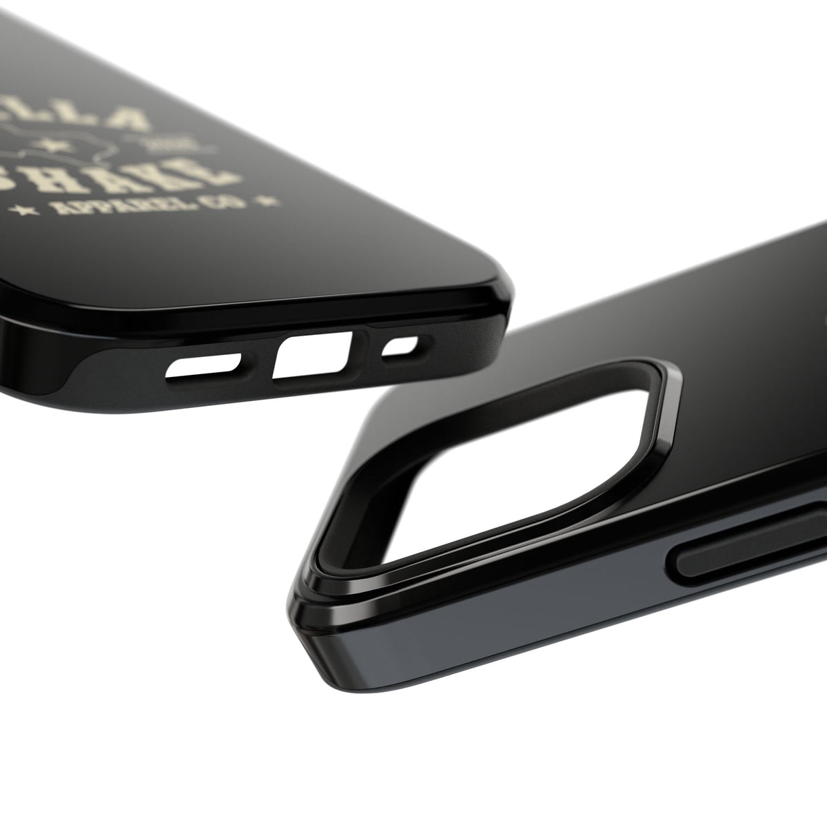 Black w/Ivory Logo lmpact-Resistant Phone Cases