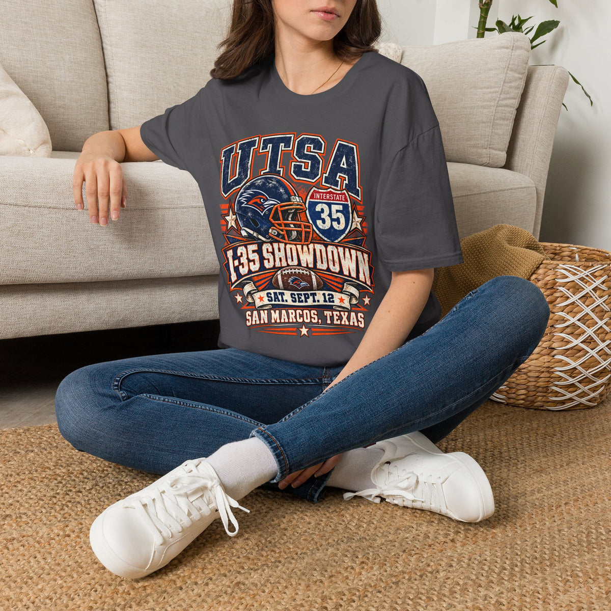 UTSA Football I-35 Showdown Tee — San Marcos Game Day Shirt