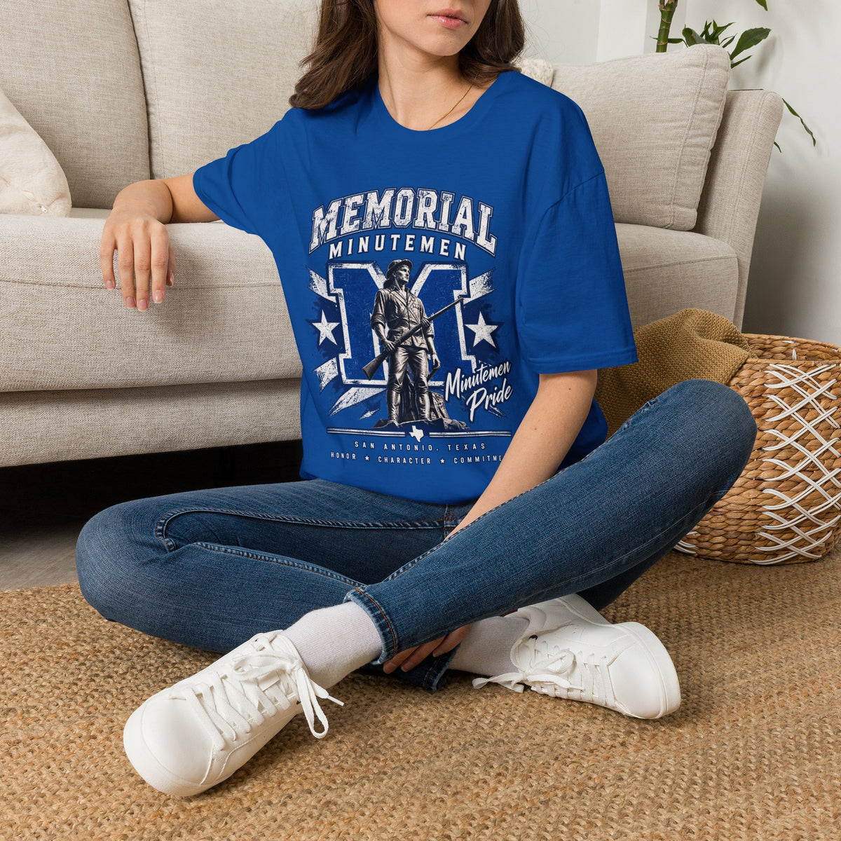 Memorial Minutemen Graphic T-Shirt — Vintage Patriot Military Tribute Tee
