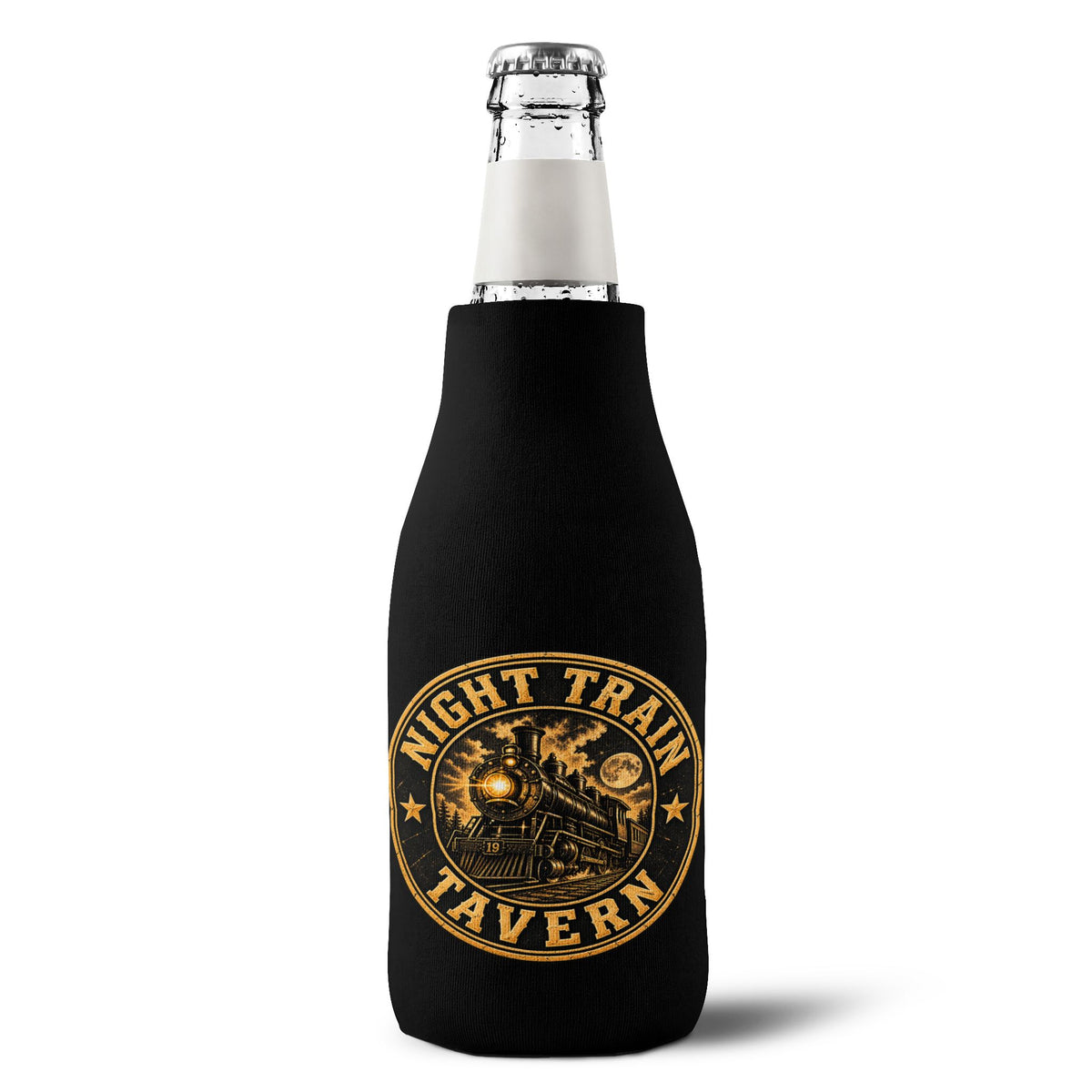 Night Train Zip-Up Bottle Cooler Sleeve-Sublimation