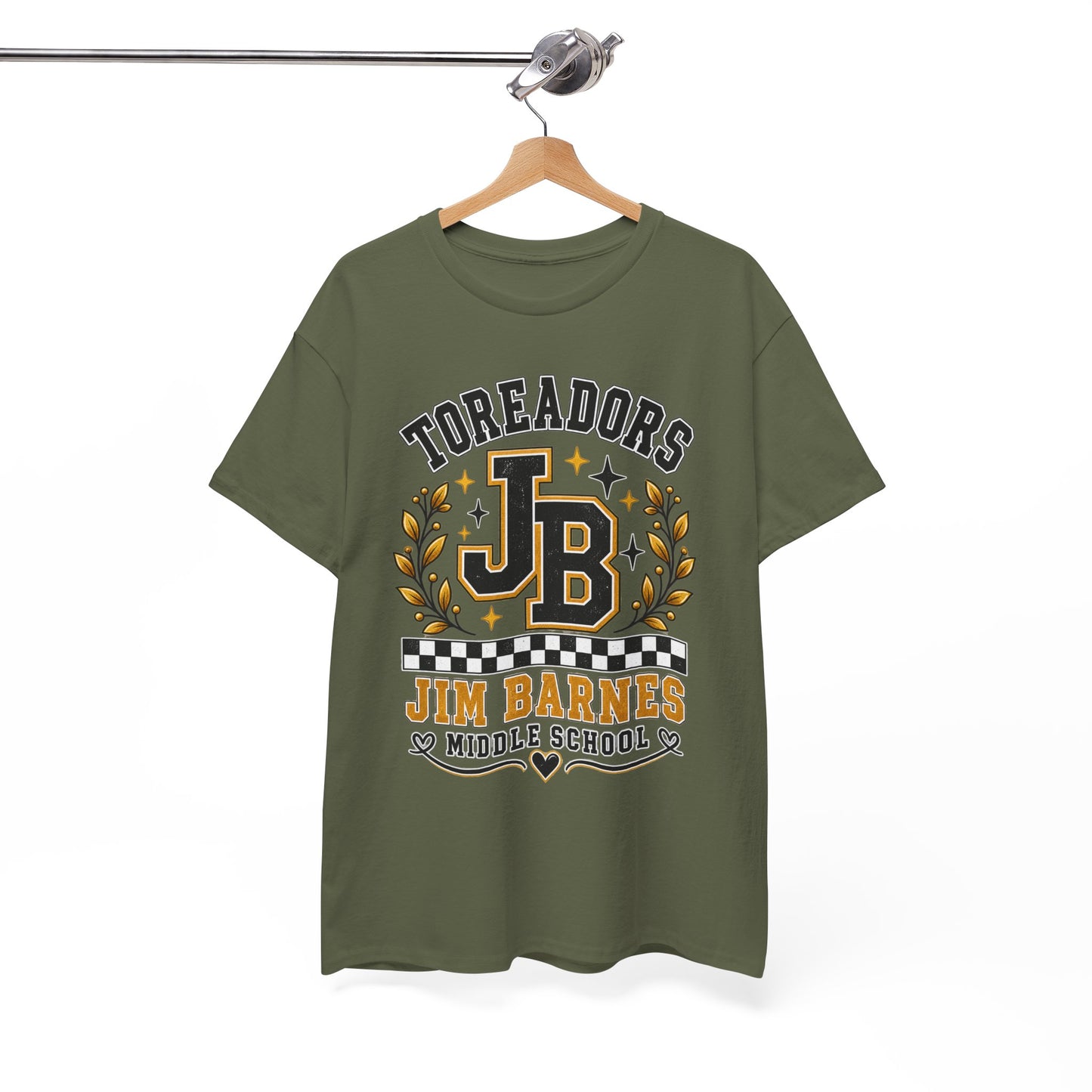 Toreadors JB Jim Barnes Middle School Tee — School Spirit Graphic T-Shirt