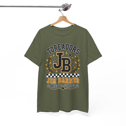 Toreadors JB Jim Barnes Middle School Tee — School Spirit Graphic T-Shirt