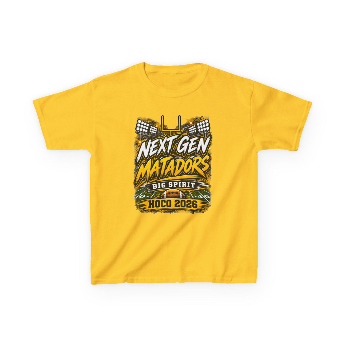 Kids Tee — "Next Gen Matadors" HOCO 2026 Big Spirit School Spirit Shirt