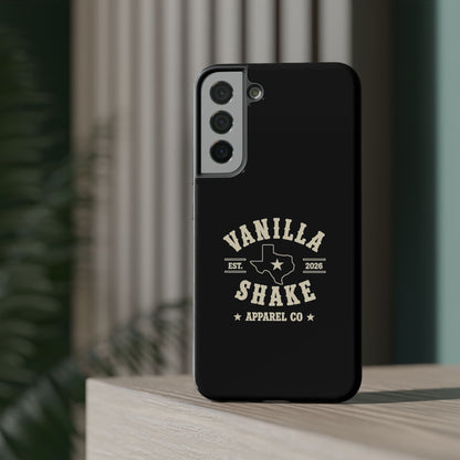 Black w/Ivory Logo lmpact-Resistant Phone Cases