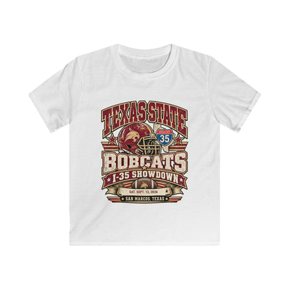 Texas State Bobcats Kids T‑Shirt — I-35 Showdown Football Tee (San Marcos, TX)