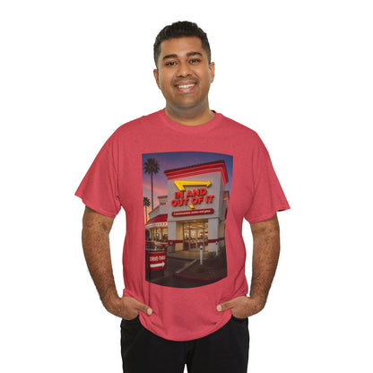 Retro Diner Photo T‑Shirt – 'A Hand Out Of It' Vintage Neon Tee