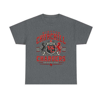 Churchill Chargers School Spirit T-Shirt — WC Logo & Mascot Tee