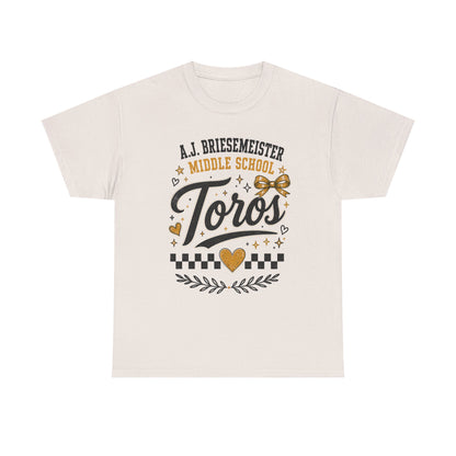 Toros Middle School Tee — L.J. Briesemaster School Spirit Shirt