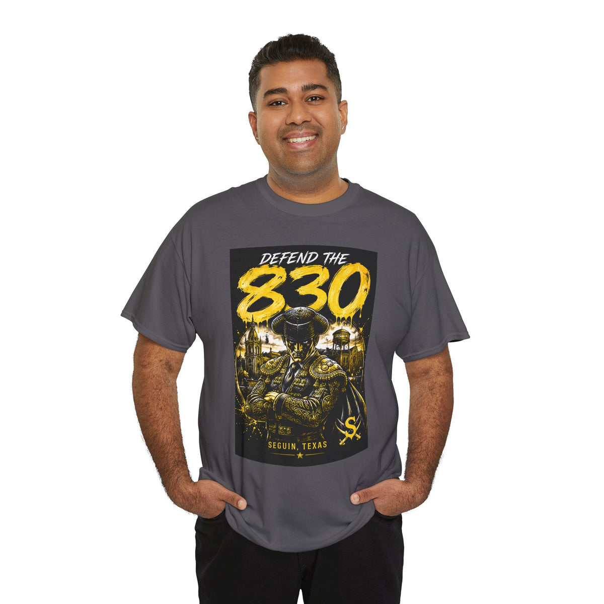 Defend The 830 Matador T-Shirt — San Antonio Pride, Military/Streetwear Graphic Tee