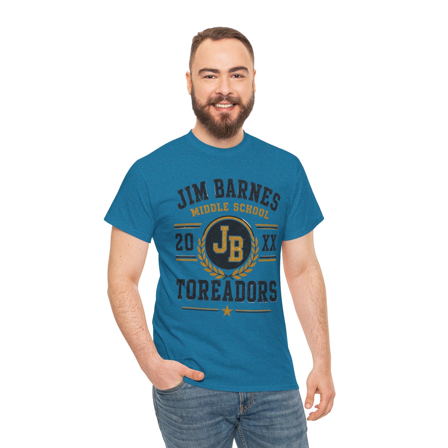Jim Barnes Middle School Toreadors T-Shirt — School Spirit Tee with JB Crest