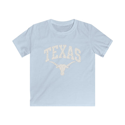 Kids Texas Longhorns Graphic Tee — Vintage Sports School Spirit Shirt
