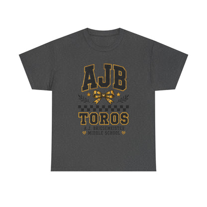 AJB Toros Middle School T-Shirt — AJ Bresemeister School Spirit Tee