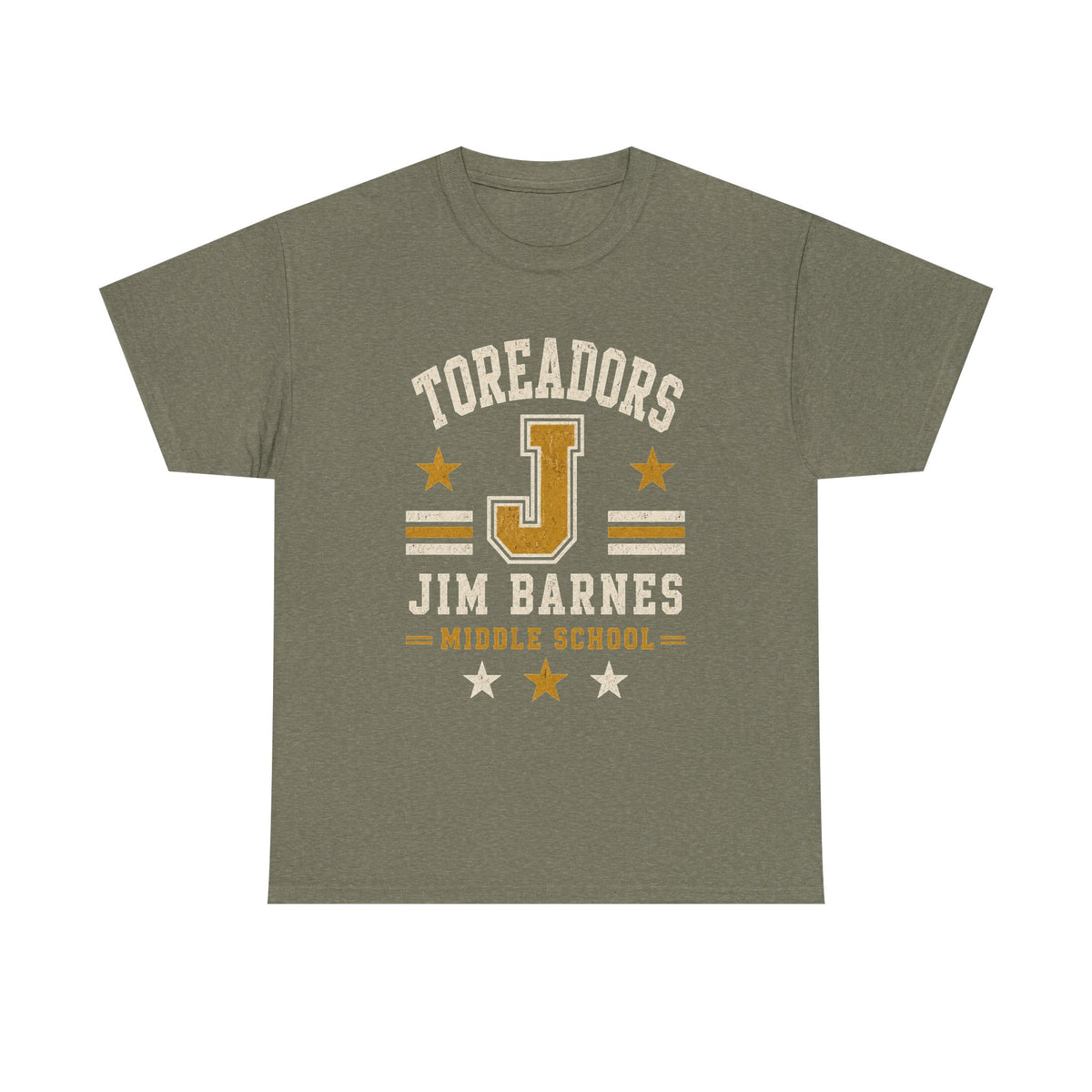 Toreadors Jim Barnes School Letterman Tee — Vintage School Spirit T-Shirt