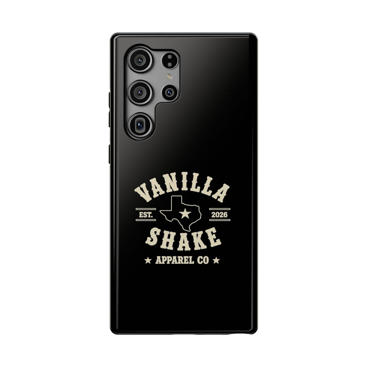 Black w/Ivory Logo lmpact-Resistant Phone Cases