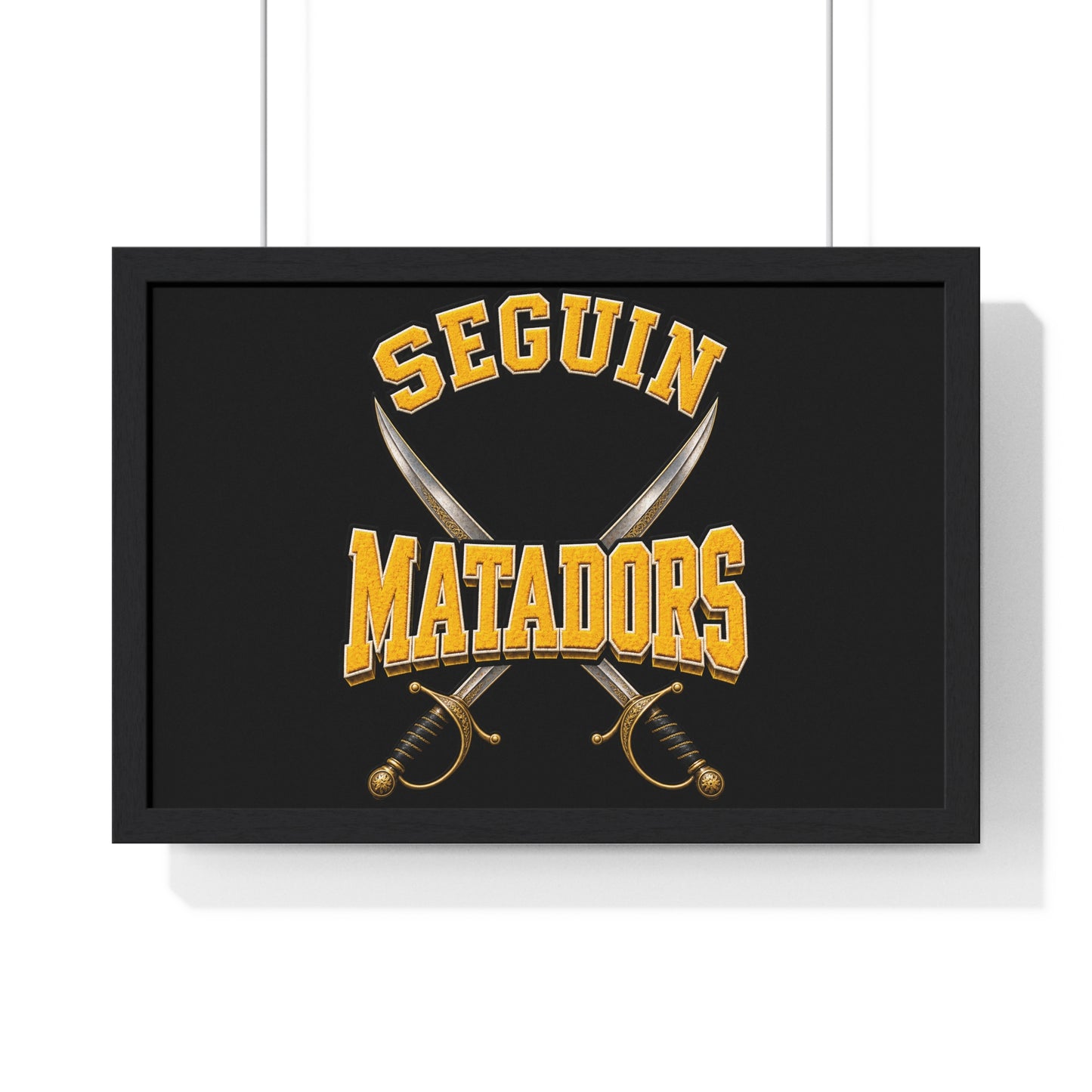 Seguin Matadors Horizontal Framed Poster-Sublimation