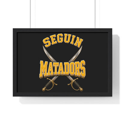 Seguin Matadors Horizontal Framed Poster-Sublimation