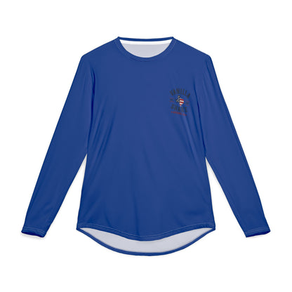 Reel Shake Dark Blue Men's UV Protection Long Sleeve Moisture Wicking Shirt-Sublimation.