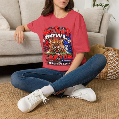 Wurst Bowl 2026 T-Shirt — Canyon Football Game Day Tee