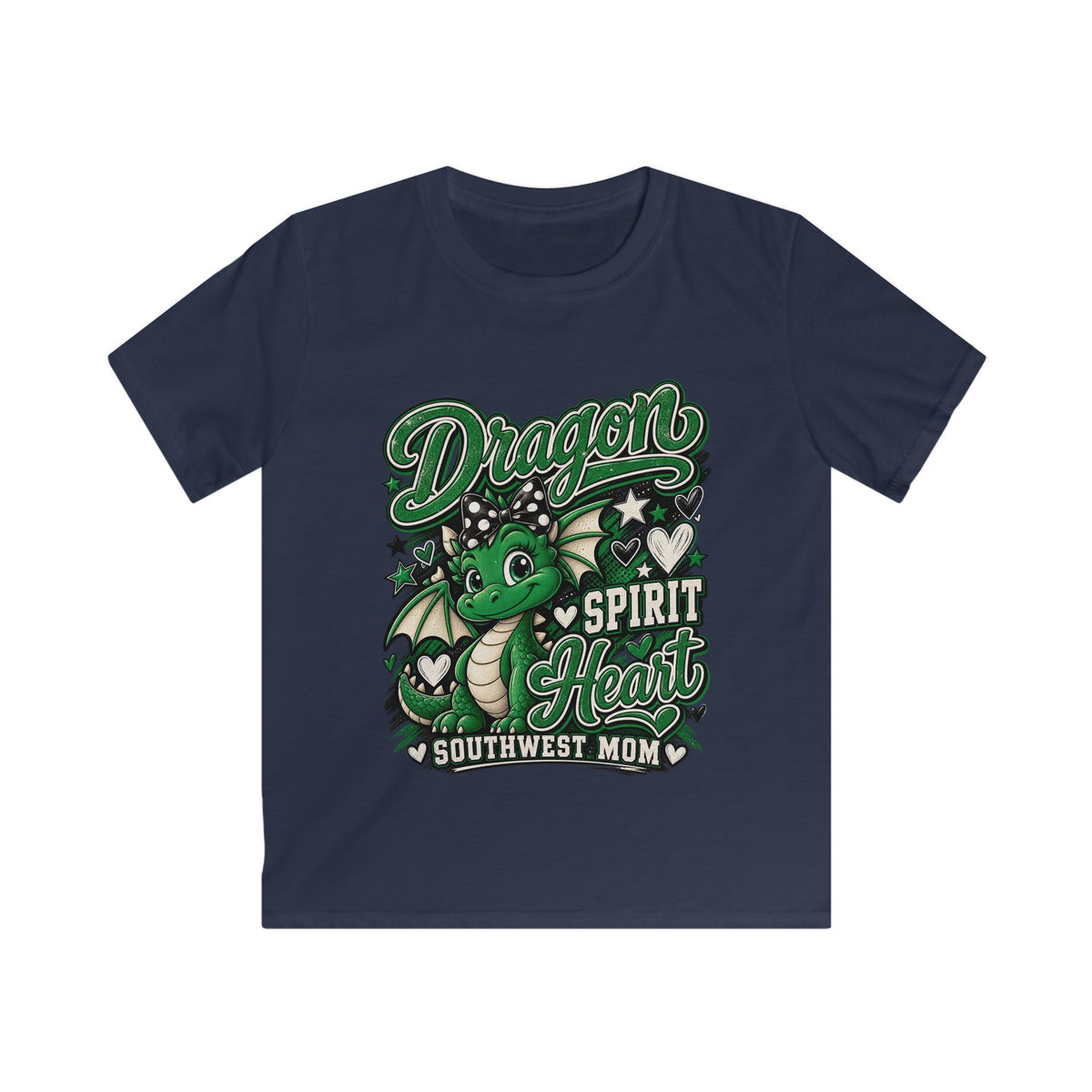 Kids Dragon Spirit Tee — "Dragon Spirit Heart" Southwest Mom Youth T-Shirt
