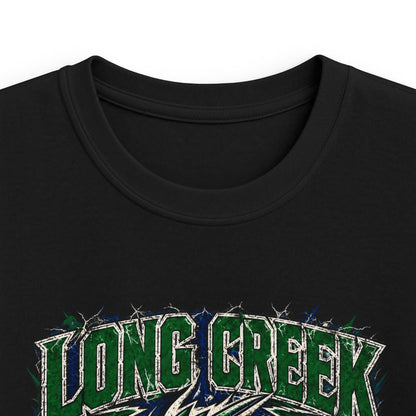 Long Creek Dragons Kids Tee — Green Fierce Dragon School Spirit Shirt