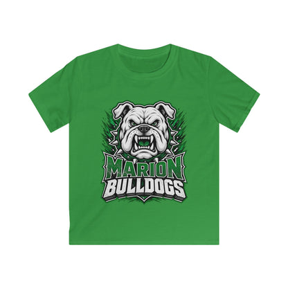 Marion Bulldogs Kids T‑Shirt — Custom Name & Number Youth Football Tee