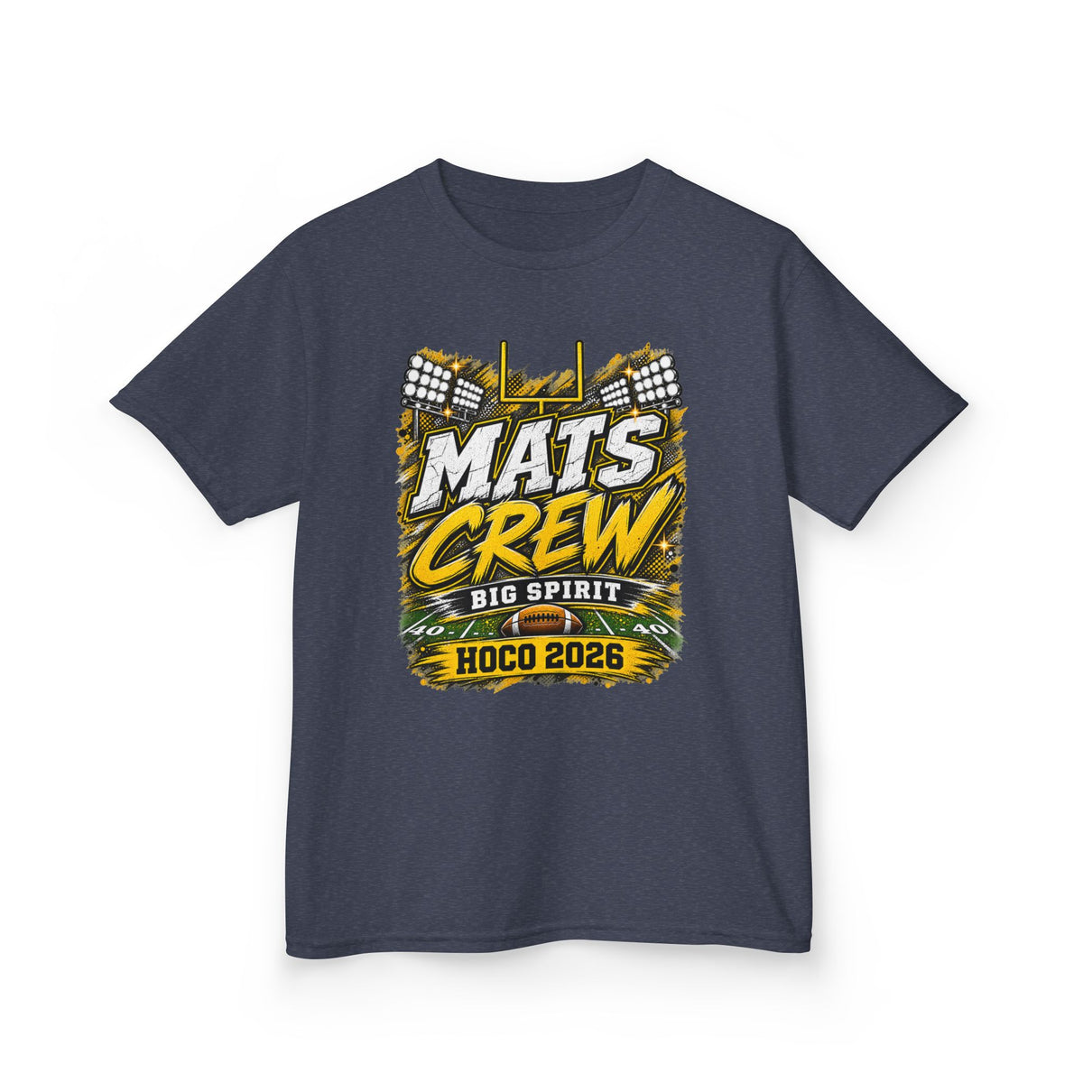 Kids Tee — "Mats Crew Big Spirit Hoco 2026" Football Crewneck