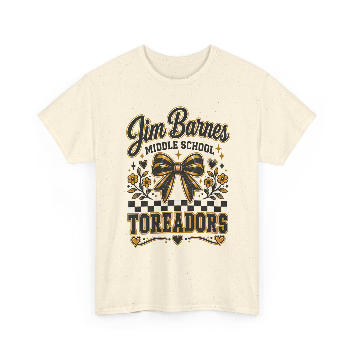 Jim Barnes Middle School Toreadors T-Shirt — School Spirit Cheer Tee