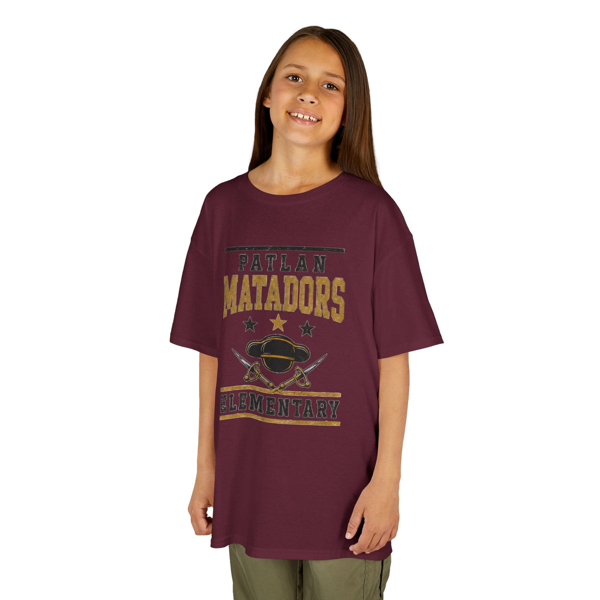 Patlan Matadors Elementary Kids T‑Shirt — School Spirit Tee