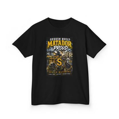 Kids T-Shirt — Seguin Built Matador Proud School Spirit Tee