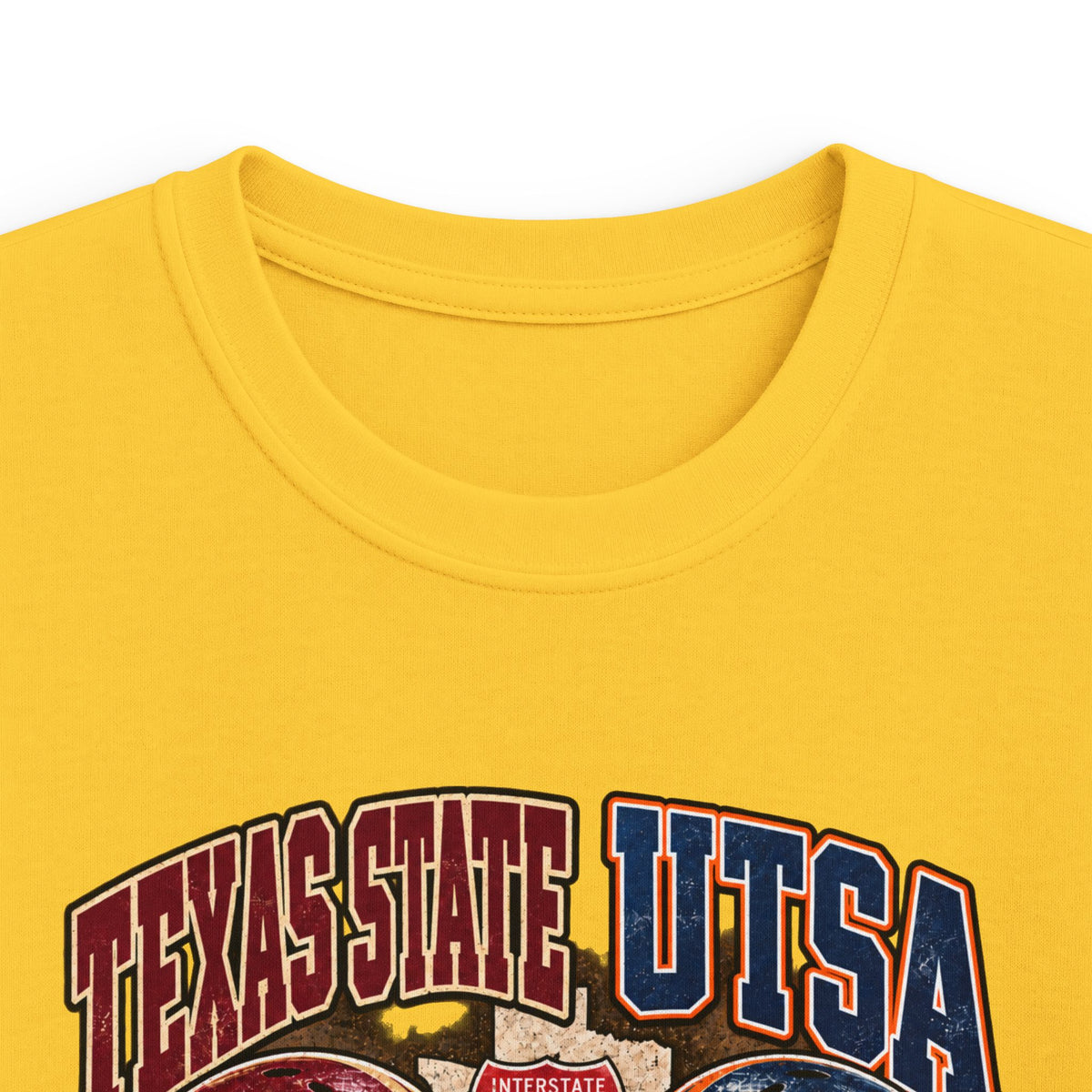 Kids Football Tee – I-35 Showdown Texas State vs UTSA Youth Game Shirt