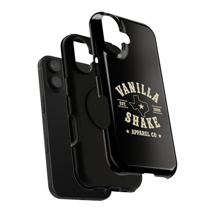Black w/Ivory Logo lmpact-Resistant Phone Cases