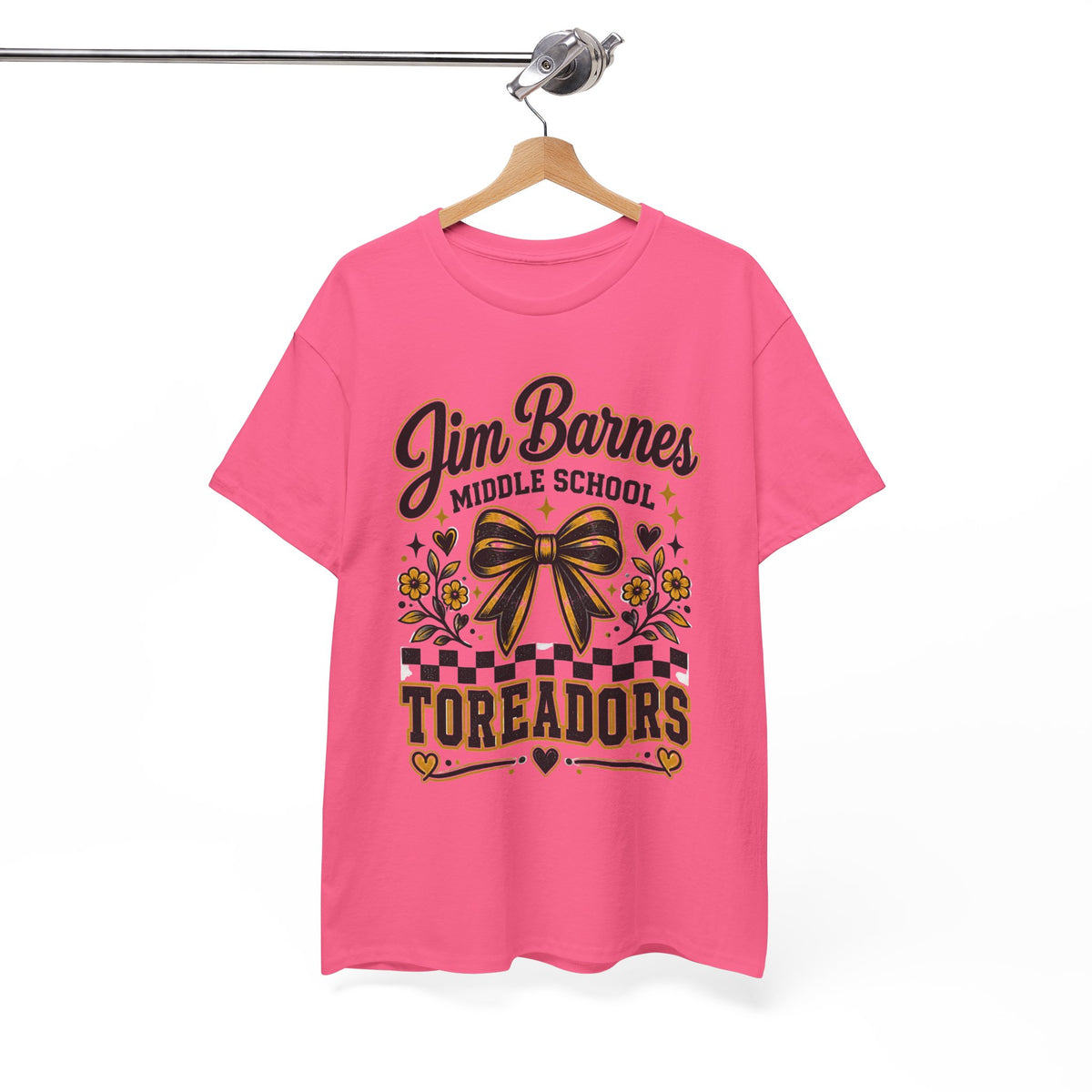 Jim Barnes Middle School Toreadors T-Shirt — School Spirit Cheer Tee
