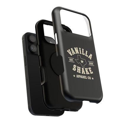 Black w/Ivory Logo lmpact-Resistant Phone Cases