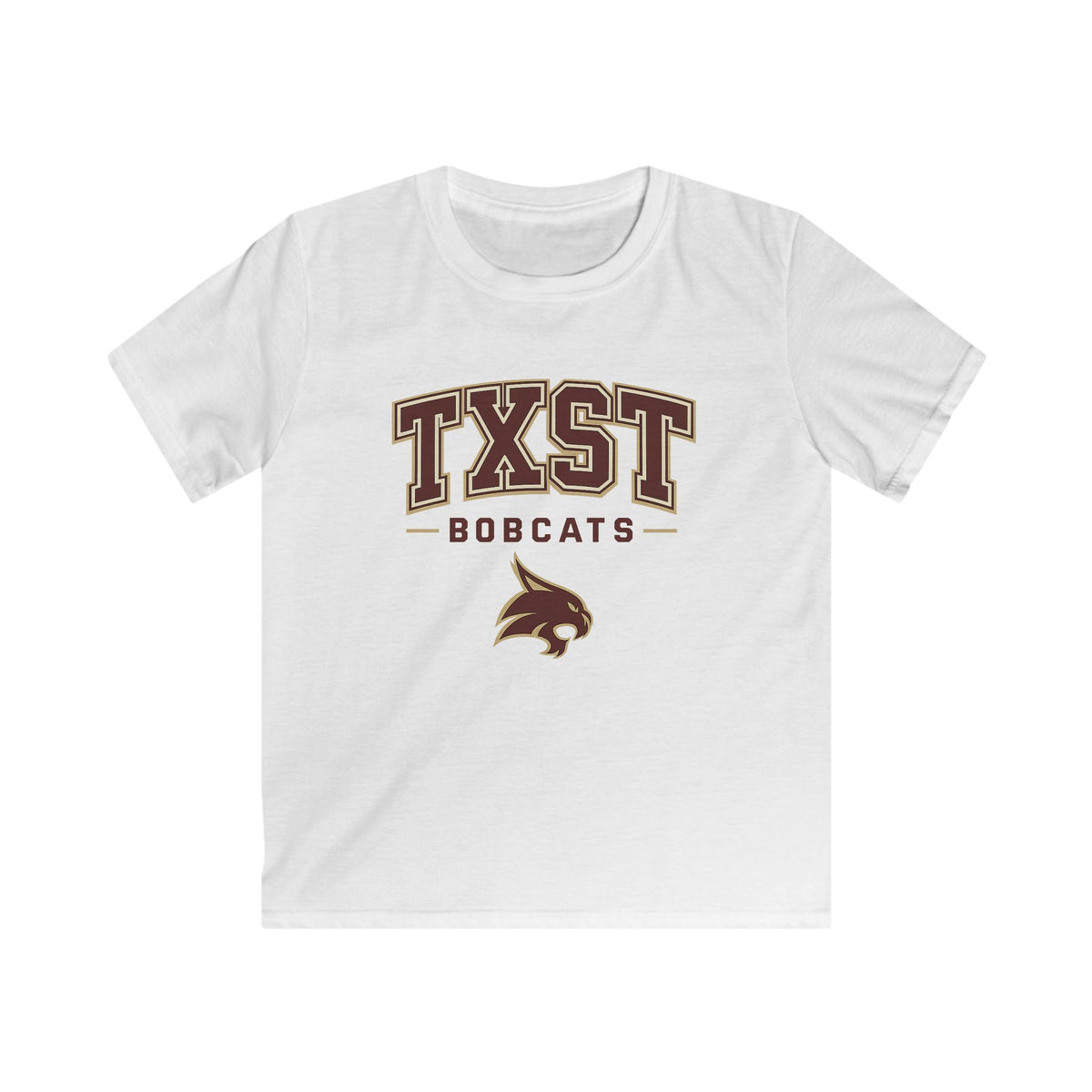 Kids TXST Bobcats Tee — Youth Texas State University Spirit Shirt