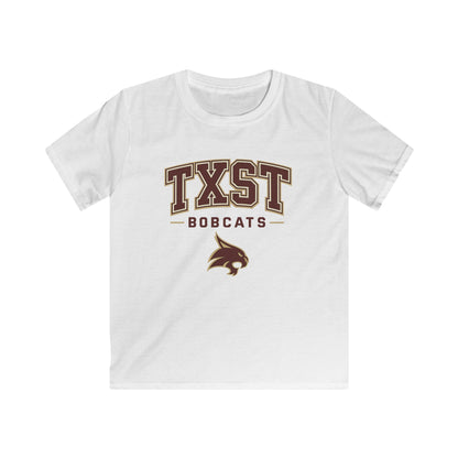 Kids TXST Bobcats Tee — Youth Texas State University Spirit Shirt