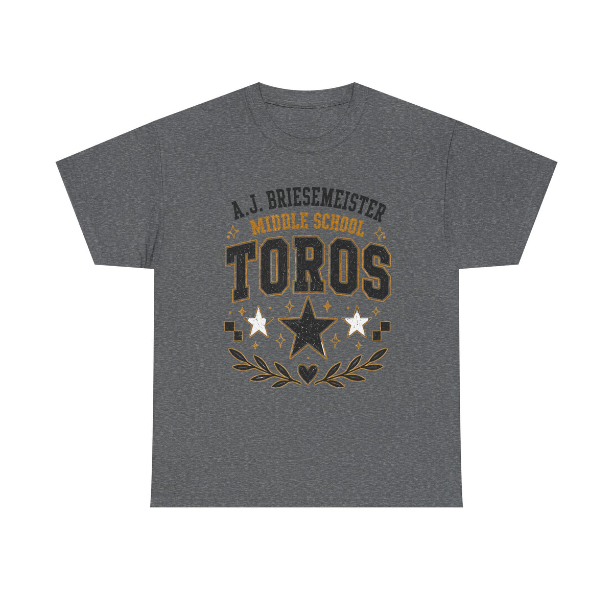 Toros Middle School Tee – A.J. Briesmeister School Spirit Shirt