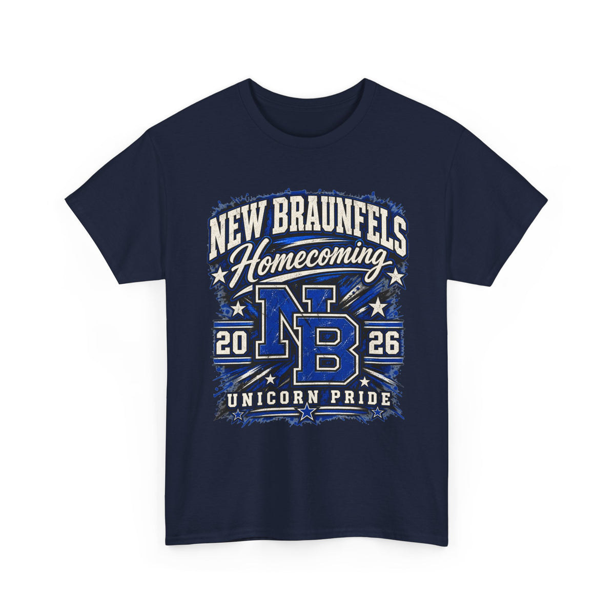 New Braunfels Homecoming 2026 T-Shirt — NB Unicorn Pride School Spirit Tee
