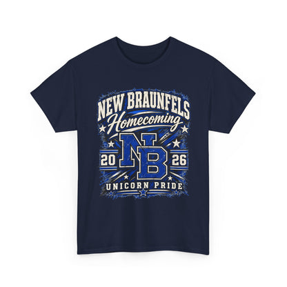New Braunfels Homecoming 2026 T-Shirt — NB Unicorn Pride School Spirit Tee