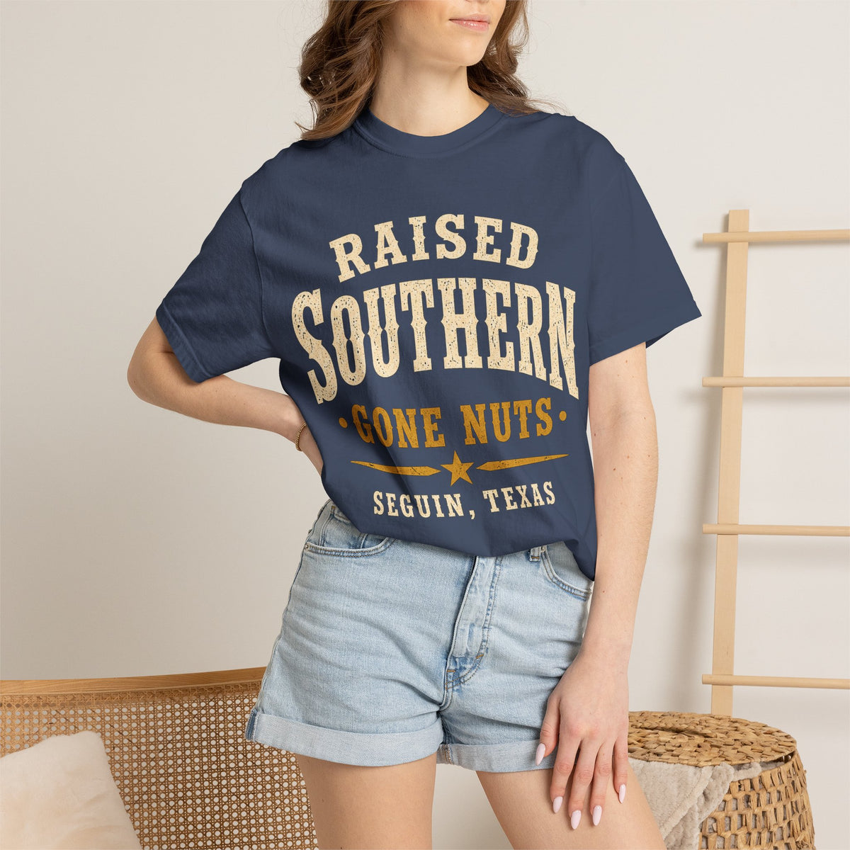 Raised Southern "Gone Nuts" T-Shirt — Seguin, Texas Retro Country Tee