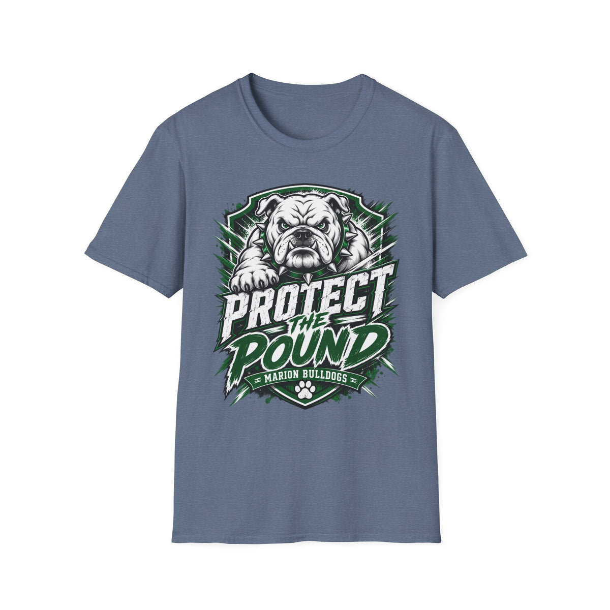 Protect the Pound Bulldog T-Shirt — Fierce Mascot Tee for Fans & Players