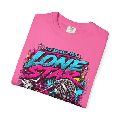 Lone Star Flow Microphone T-Shirt — Gonzales, Texas Retro Rap Tee
