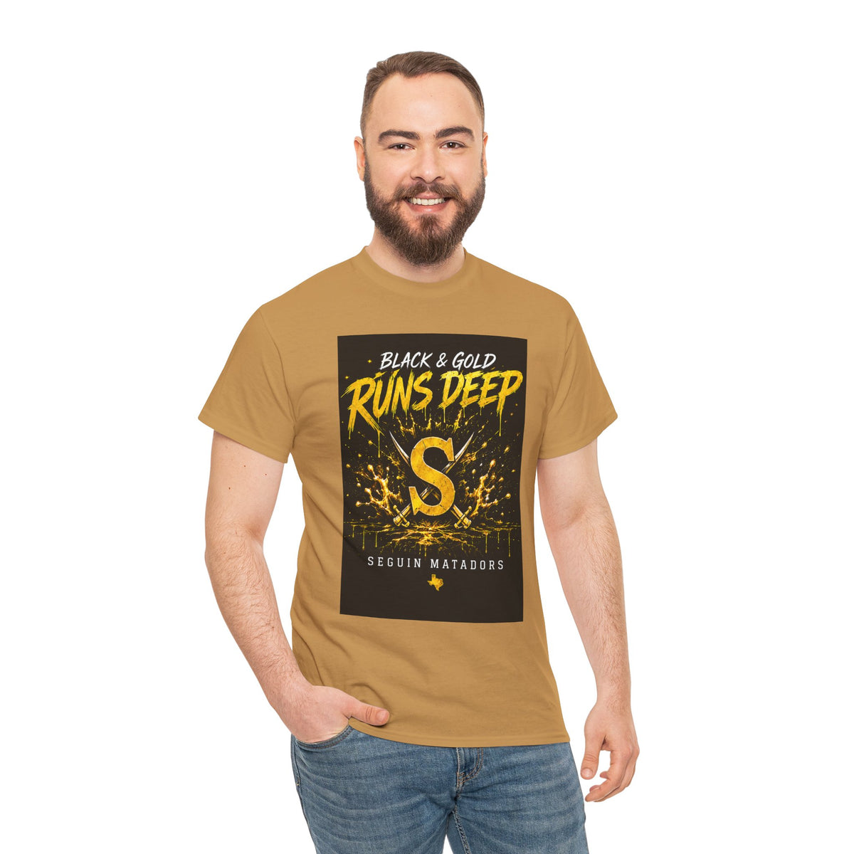 Seguin Matadors 'Black & Gold Runs Deep' T-Shirt