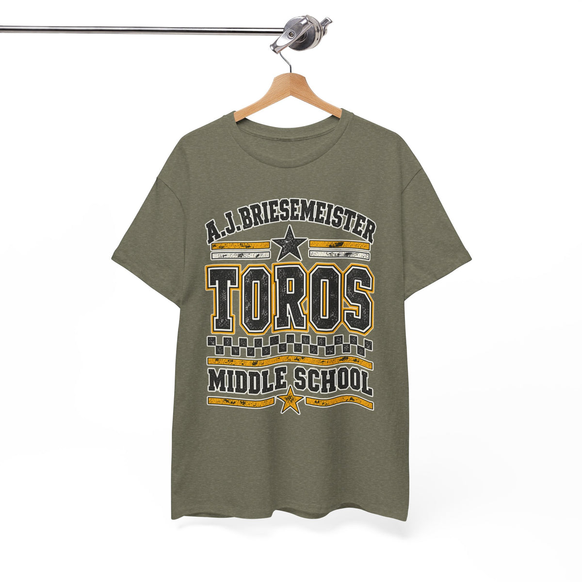 Toros Middle School Tee — A.J. Briesemeister School Spirit T-Shirt