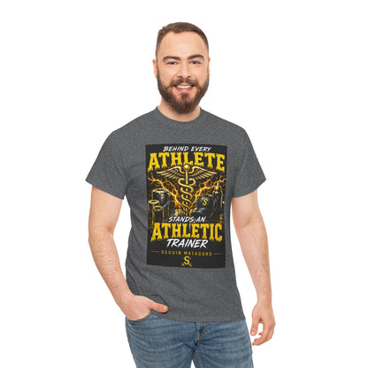Athletic Trainer T‑Shirt — "Behind Every Athlete Stands an Athletic Trainer" Motivational Tee