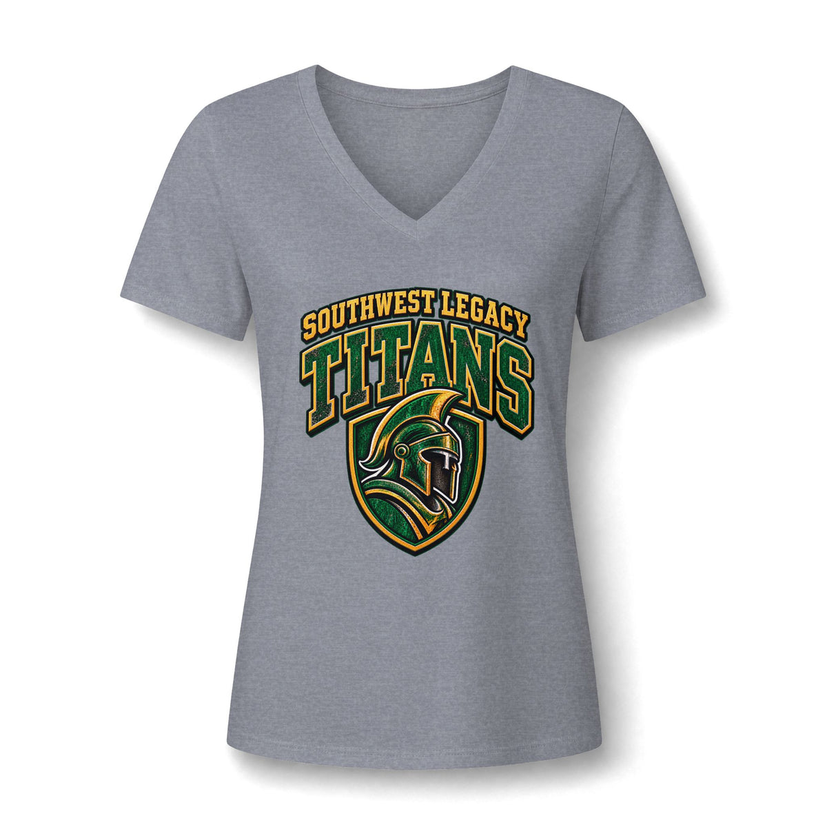 Titans Women's V-Neck Tee — Southwest Legacy San Antonio School Spirit Shirt
