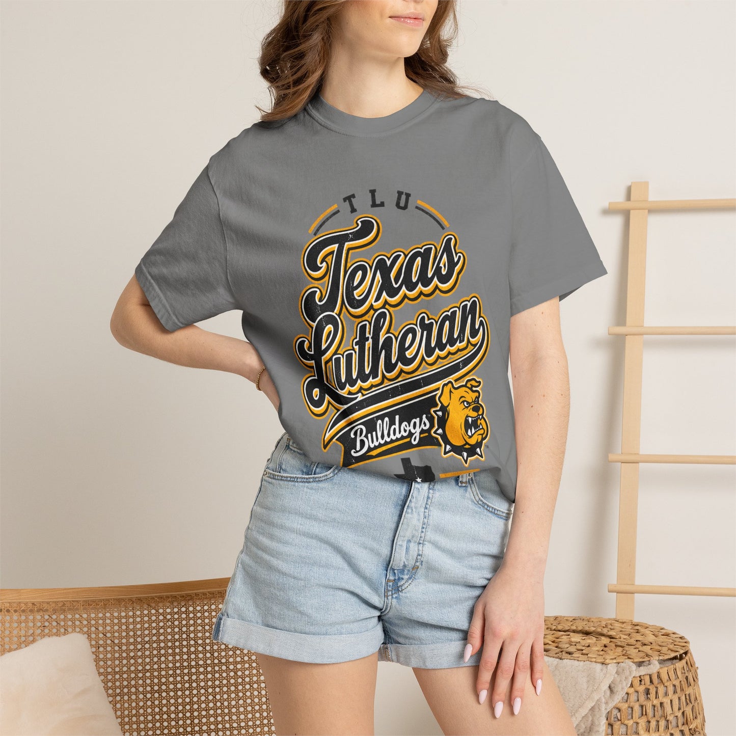 Texas Lutheran Bulldogs Vintage Script T-Shirt