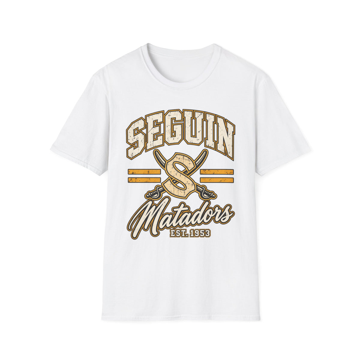 Seguin Matadors Vintage T-Shirt — School Spirit Baseball Design