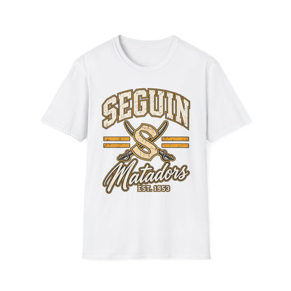 Seguin Matadors Vintage T-Shirt — School Spirit Baseball Design
