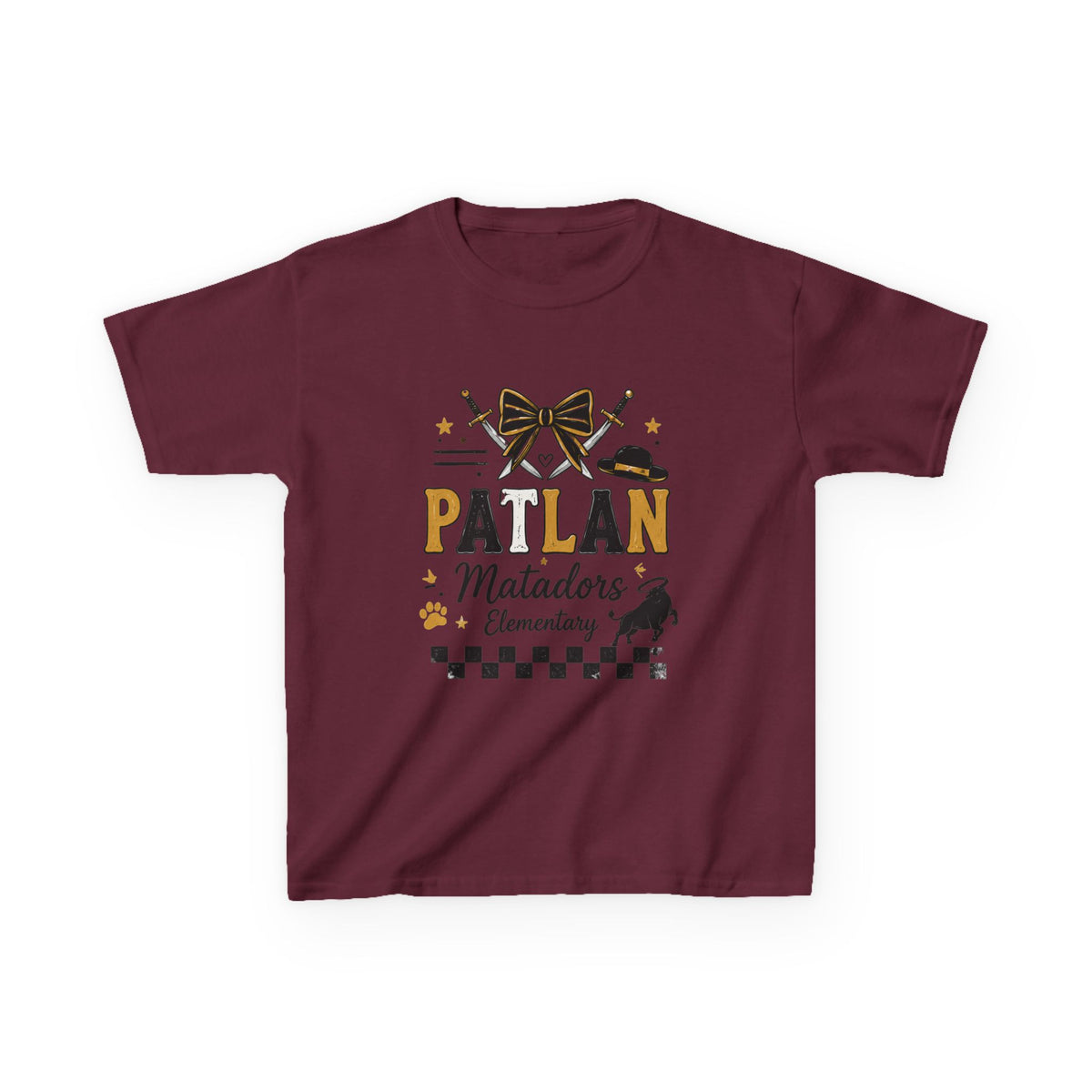 Patlan Matadors Elementary Kids T-Shirt — School Spirit Tee