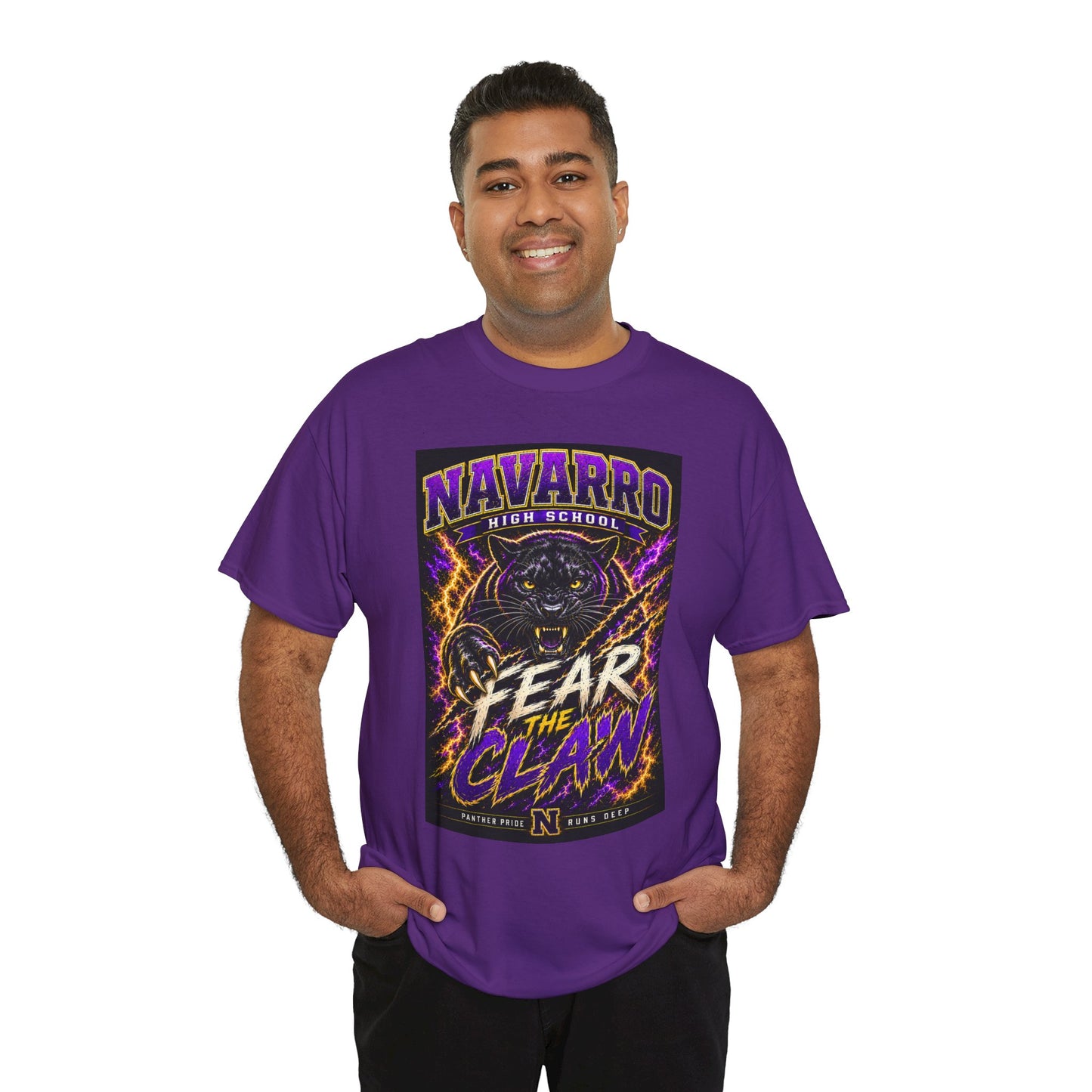 Navarro High "Fear the Claw" Panther Tee — School Spirit Football Shirt